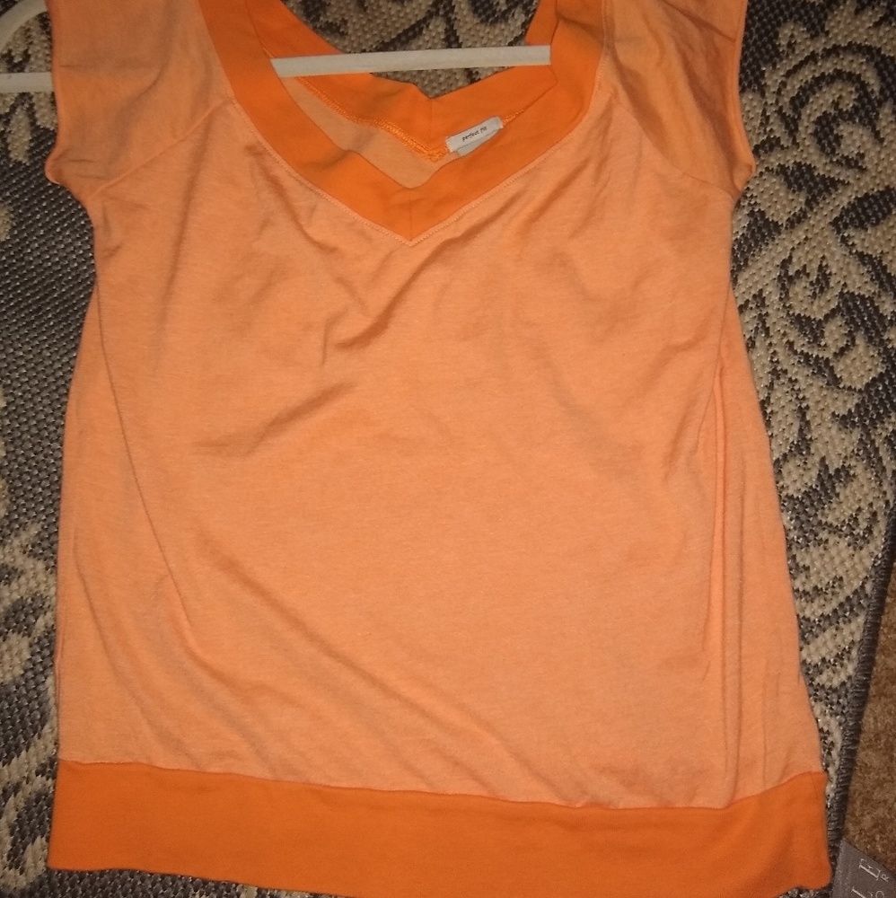 Old Navy orange v neck top